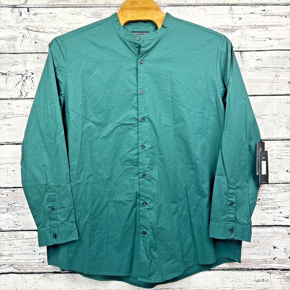 Shaquille O'Neal XLG Button Down‎ Mandarin Collar Dress Shirt [Size 2XLT Tall]